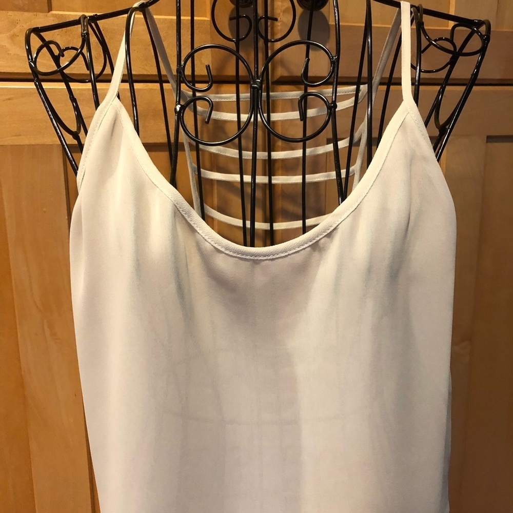 Lost April sexy lattice open back cami Top size M - Picture 2 of 7